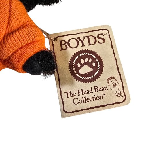 Boyds Bears Spooky Mini Plush Ornament Head Bean Collection Halloween 4" Tag - Picture 2 of 7